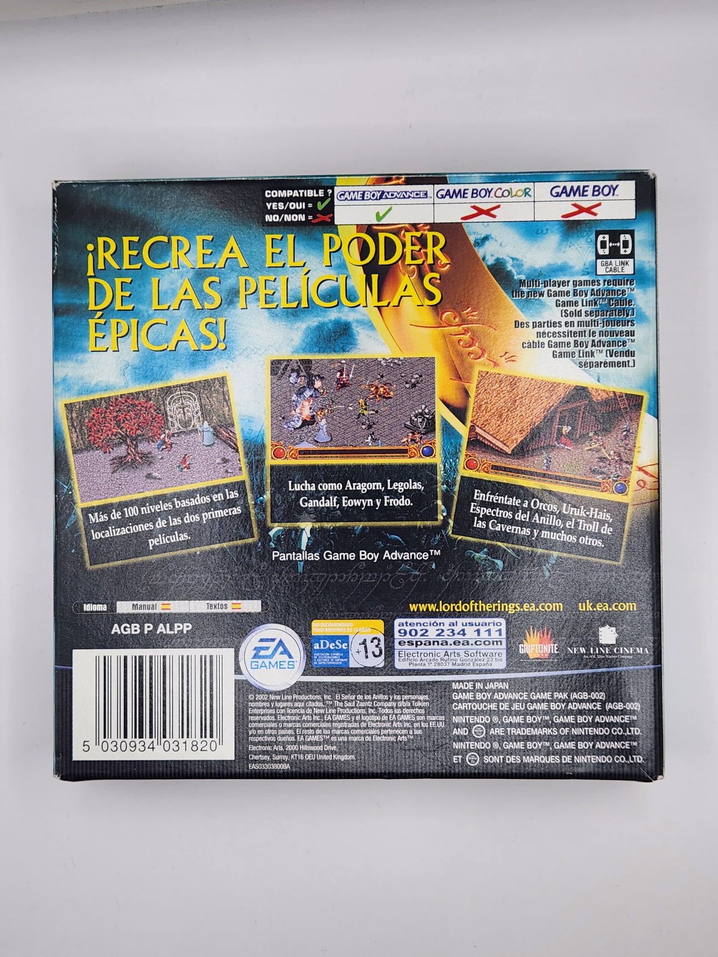 El señor de los anillos - Las dos torres - GBA