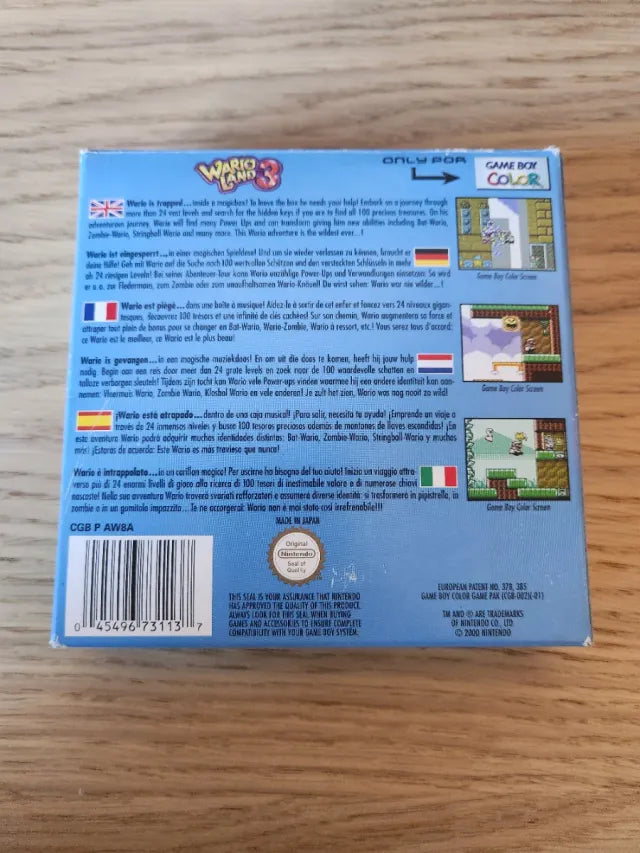 Wario Land 3 Game Boy Color Completo