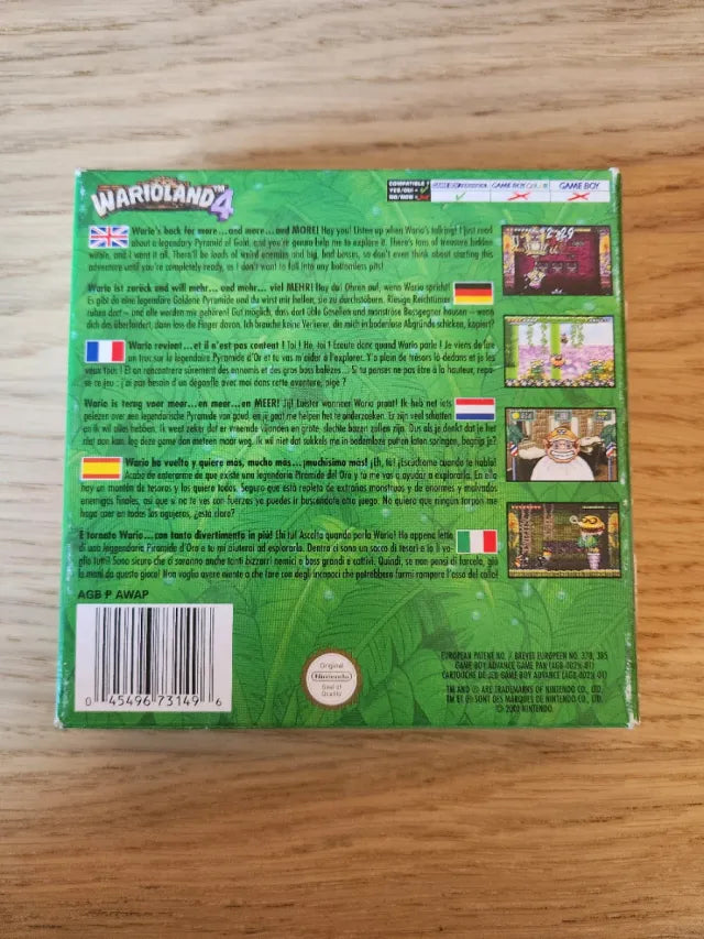 Wario Land 4 Game Boy Advance completo